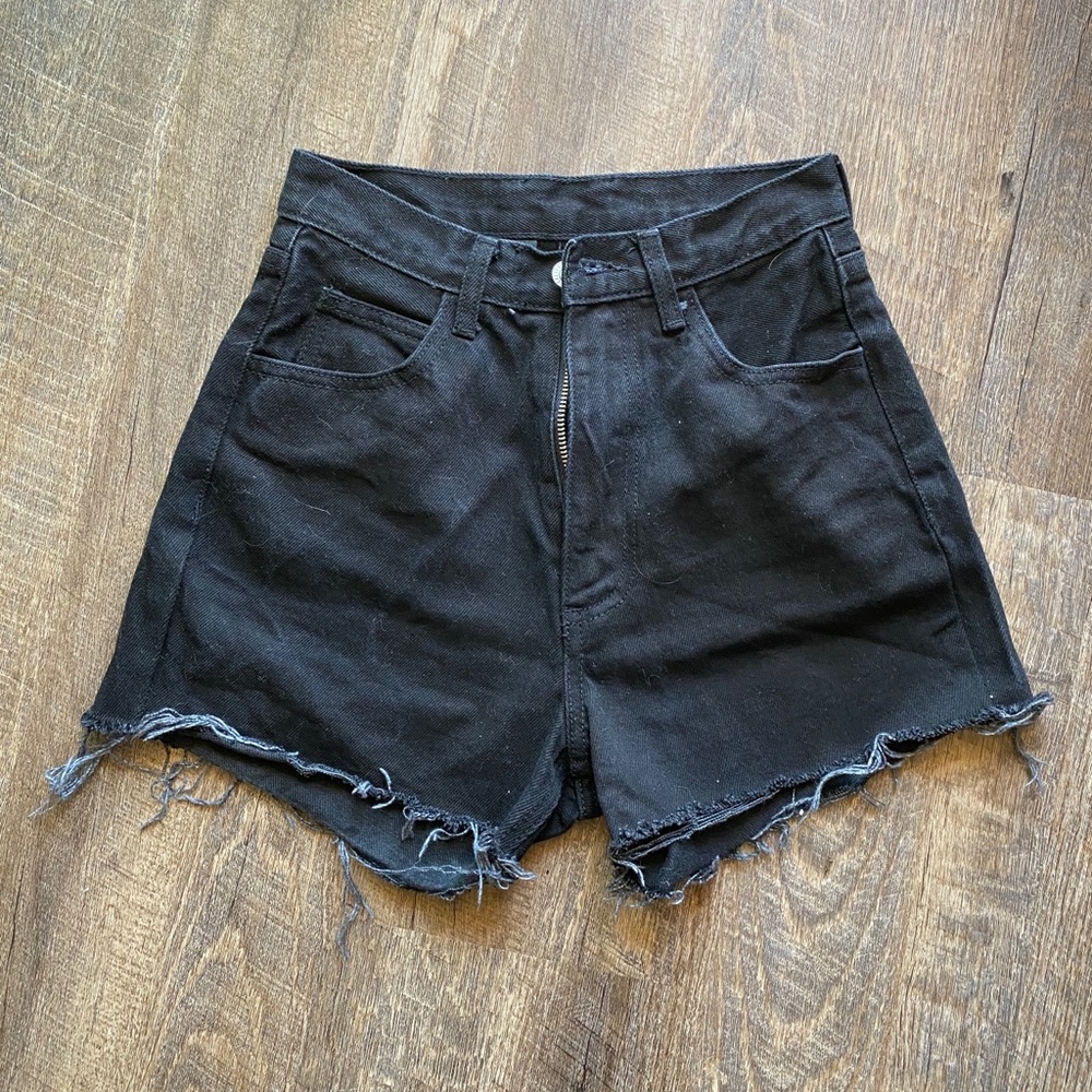 Brandy Melville John Galt Black Shorts